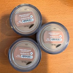 Pack of 3 bareMinerals MATTE Foundation, Medium Tan, C30 - New and Sealed